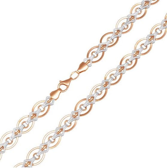 Ювелирное изделие - Колье из комбинированного золота в магазине Best-Gold 123061