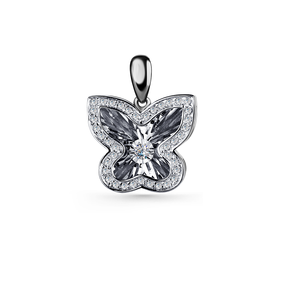 Подвеска из белого золота с бриллиантами