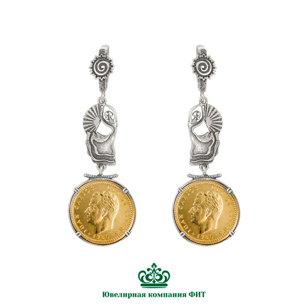 Серьги из серебра Ювелирное изделие - Серьги из серебра в магазине Best-Gold 153305