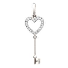 Подвеска в белом золоте с фианитами Ювелирное изделие - Подвеска в белом золоте с фианитами в магазине Best-Gold 028030