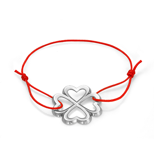 Браслет текстильный с серебром Ювелирное изделие - Браслет текстильный с серебром в магазине Best-Gold 133322