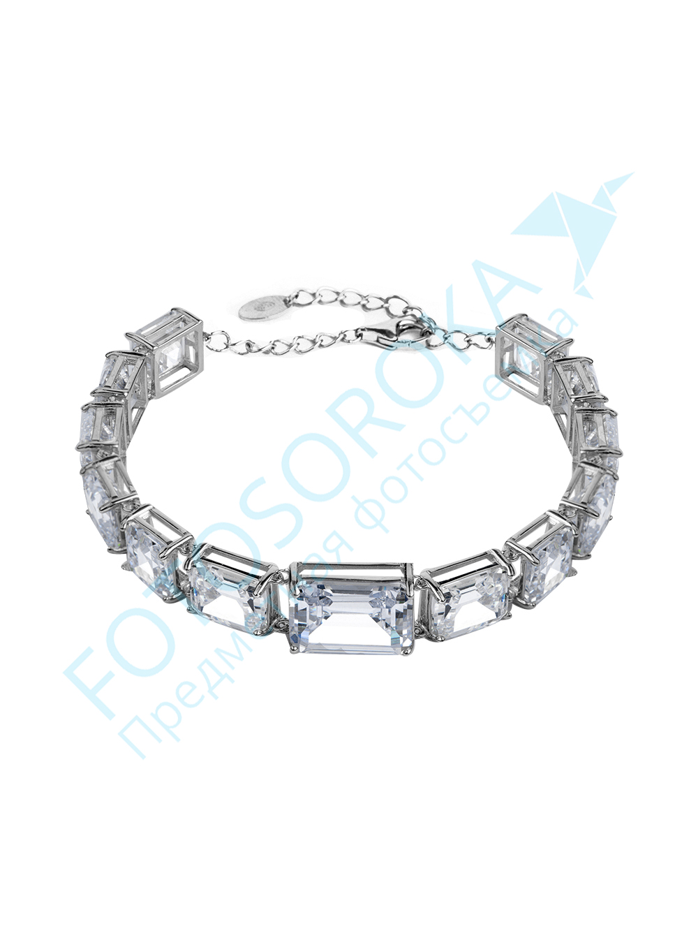 Браслет из серебра с цирконием Ювелирное изделие - Браслет из серебра с цирконием в магазине Best-Gold 132346