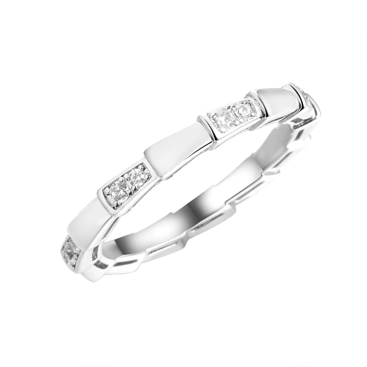 Кольцо из серебра с фианитами Ювелирное изделие - Кольцо из серебра с фианитами в магазине Best-Gold 147143