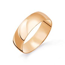 Обручальное кольцо классическое из красного золота Ювелирное изделие - Обручальное кольцо классическое из красного золота в магазине Best-Gold 027160