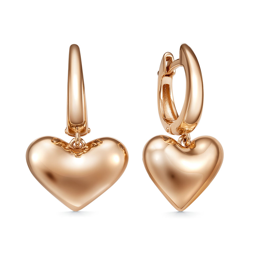 Серьги из красного золота Ювелирное изделие - Серьги из красного золота в магазине Best-Gold 151015