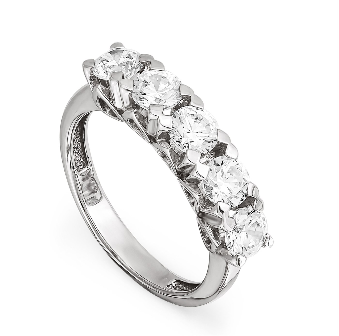 Кольцо из серебра  фианитами Ювелирное изделие - Кольцо из серебра  фианитами в магазине Best-Gold 127171