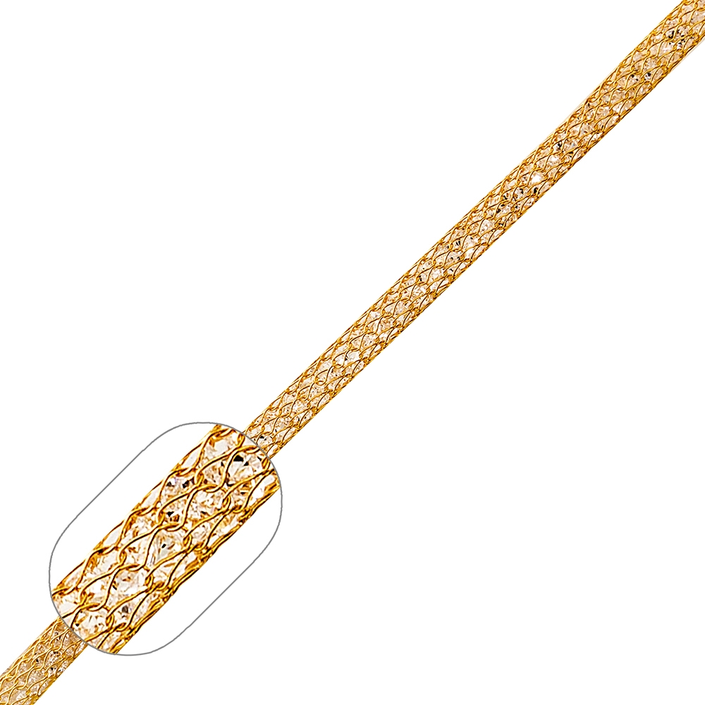 Колье из позолоченного серебра с цирконием Ювелирное изделие - Колье из позолоченного серебра с цирконием в магазине Best-Gold 057536