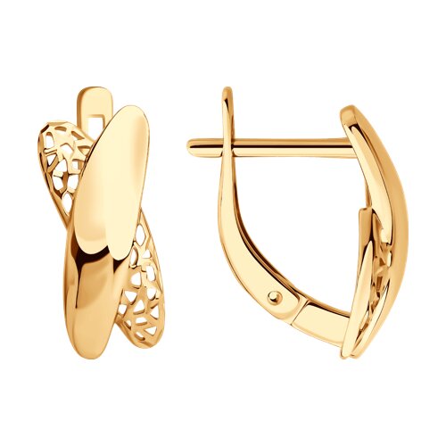 Ювелирное изделие - Серьги из красного золота в магазине Best-Gold 149736