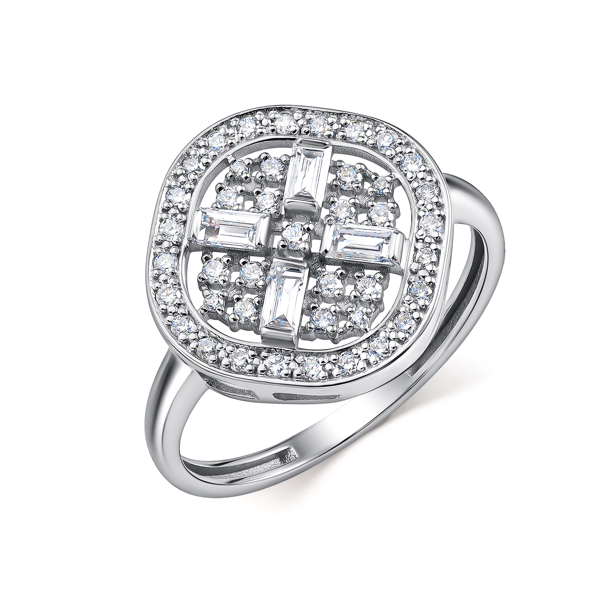 Кольцо из белого золота с бриллиантами Ювелирное изделие - Кольцо из белого золота с бриллиантами в магазине Best-Gold 142291