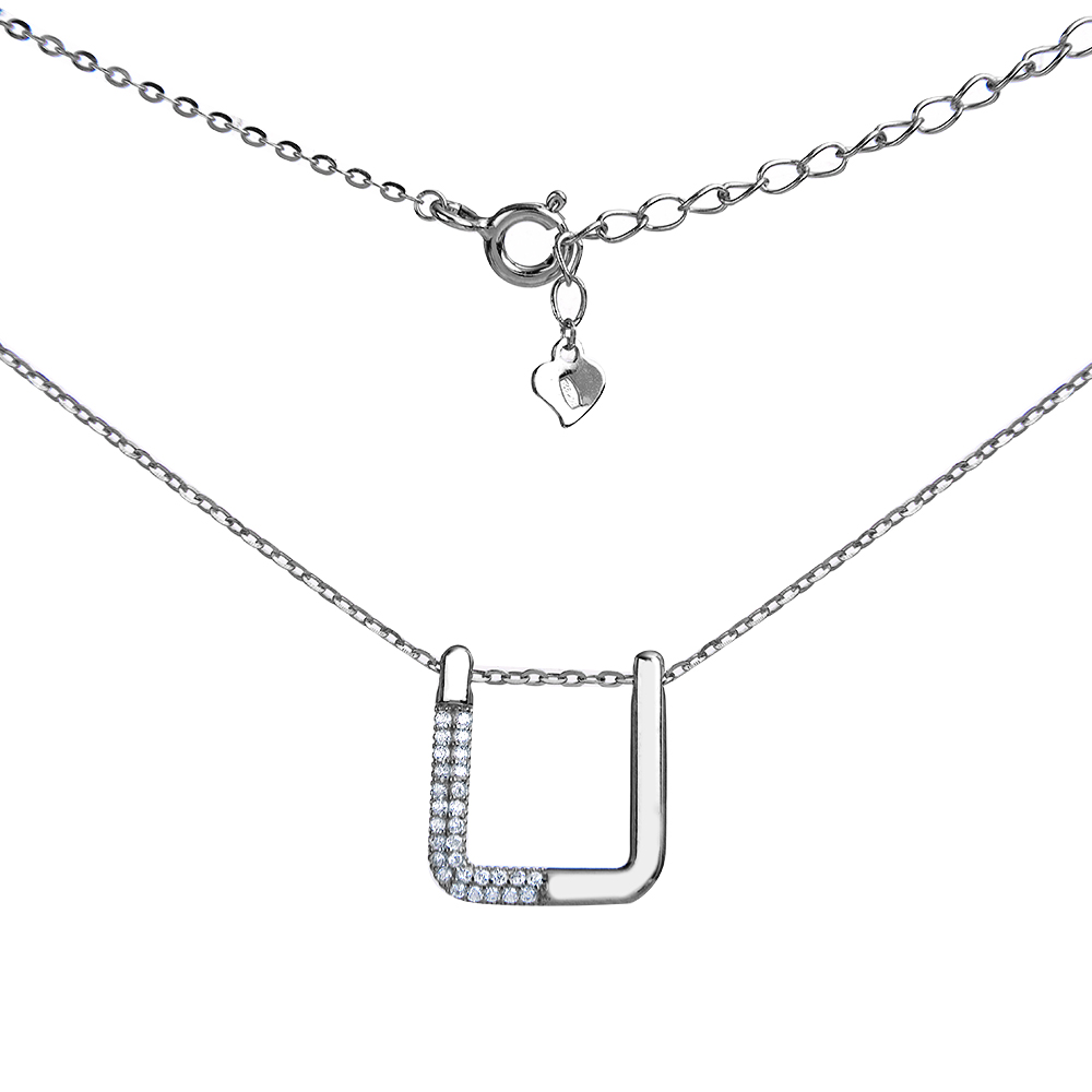 Колье из серебра с фианитами Ювелирное изделие - Колье из серебра с фианитами в магазине Best-Gold 066389