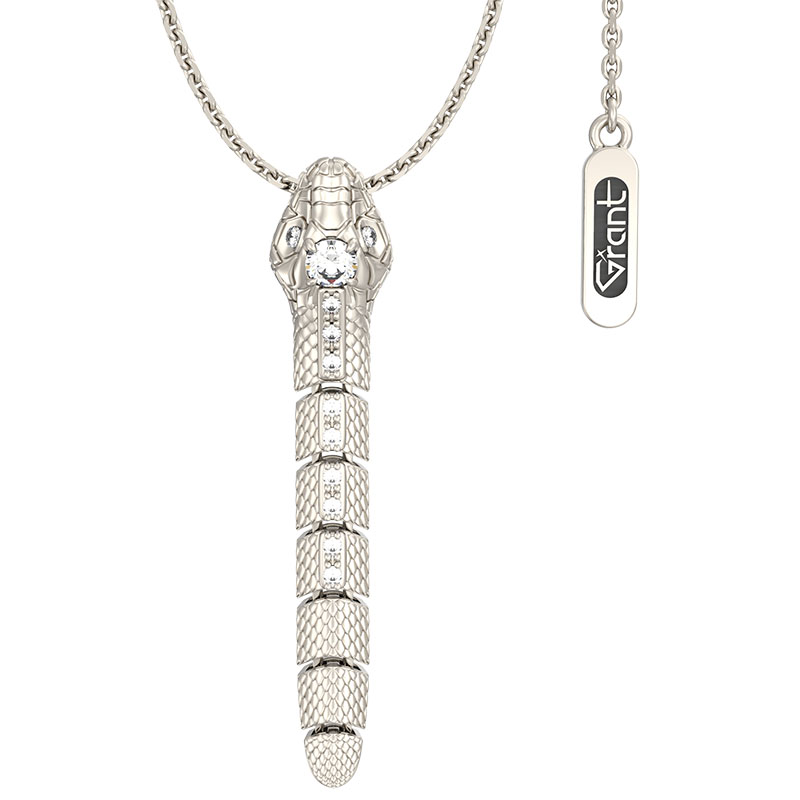 Колье из белого золота с бриллиантами Ювелирное изделие - Колье из белого золота с бриллиантами в магазине Best-Gold 149391