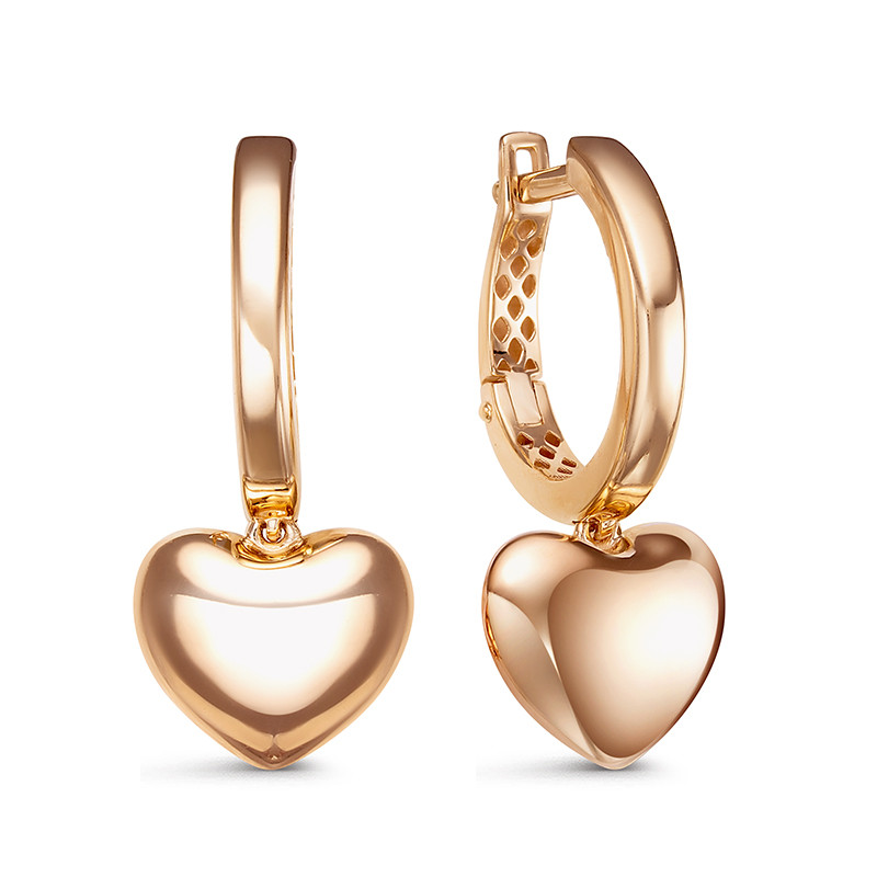 Серьги из красного золота Ювелирное изделие - Серьги из красного золота в магазине Best-Gold 031389