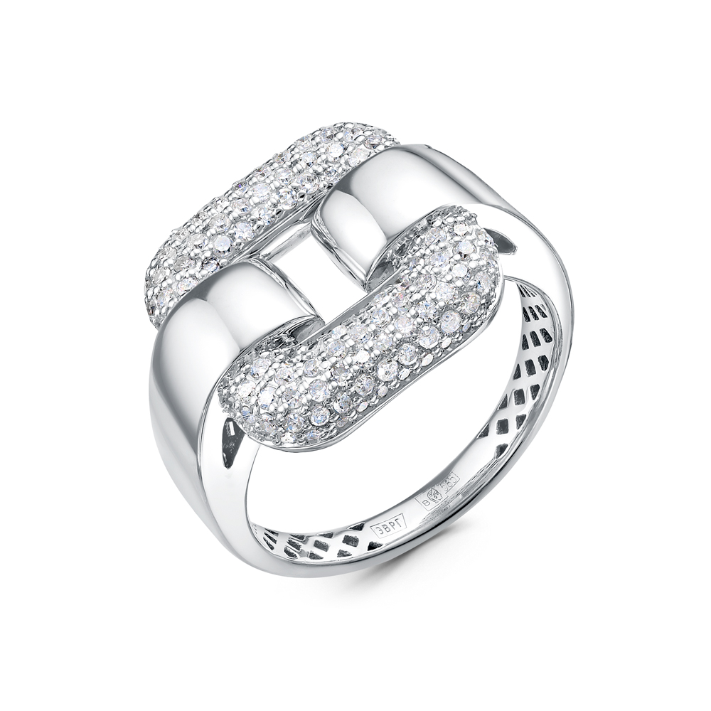 Кольцо из белого золота с  бриллиантами Ювелирное изделие - Кольцо из белого золота с  бриллиантами в магазине Best-Gold 142120