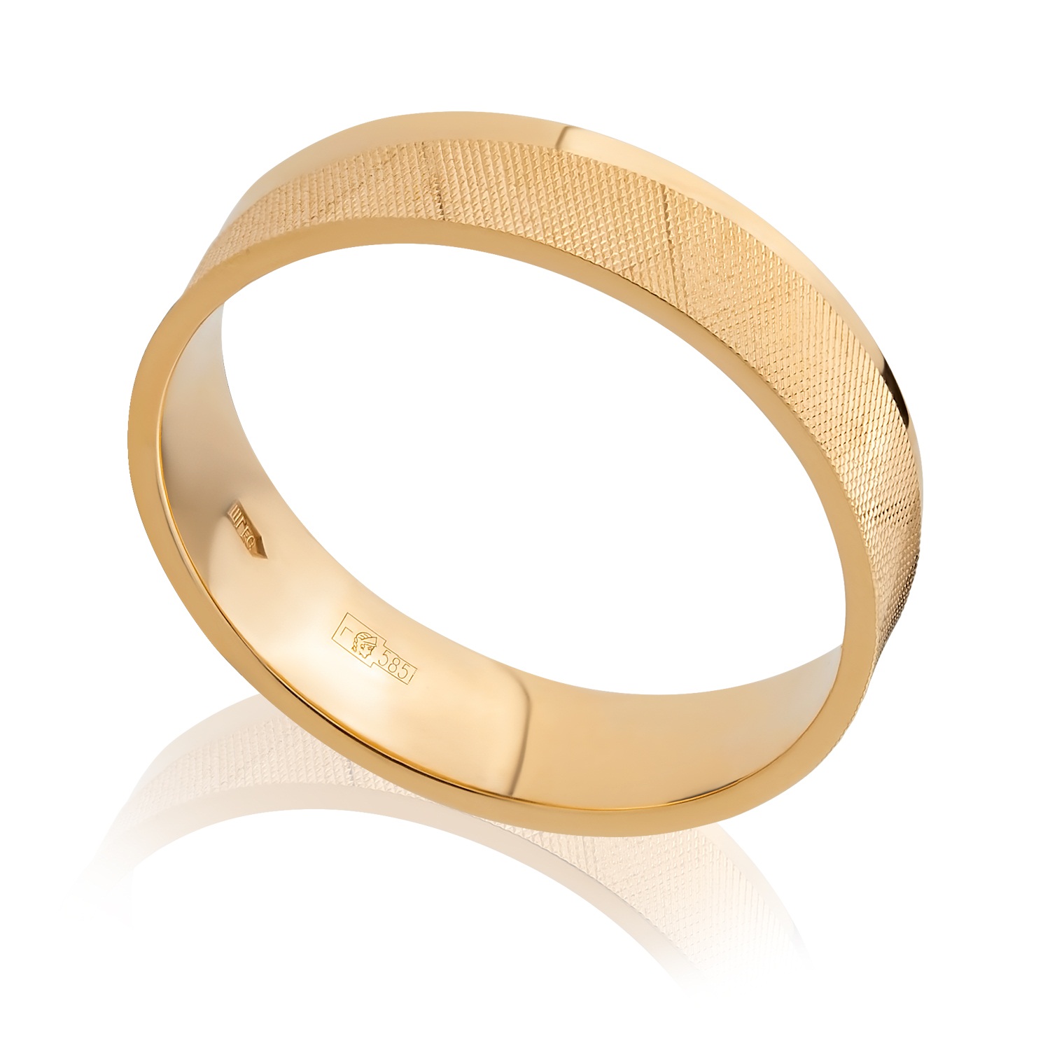 Обручальное кольцо из красного золота Ювелирное изделие - Обручальное кольцо из красного золота в магазине Best-Gold 031431