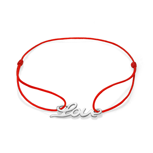 Ювелирное изделие - Браслет текстильный с серебром в магазине Best-Gold 076999