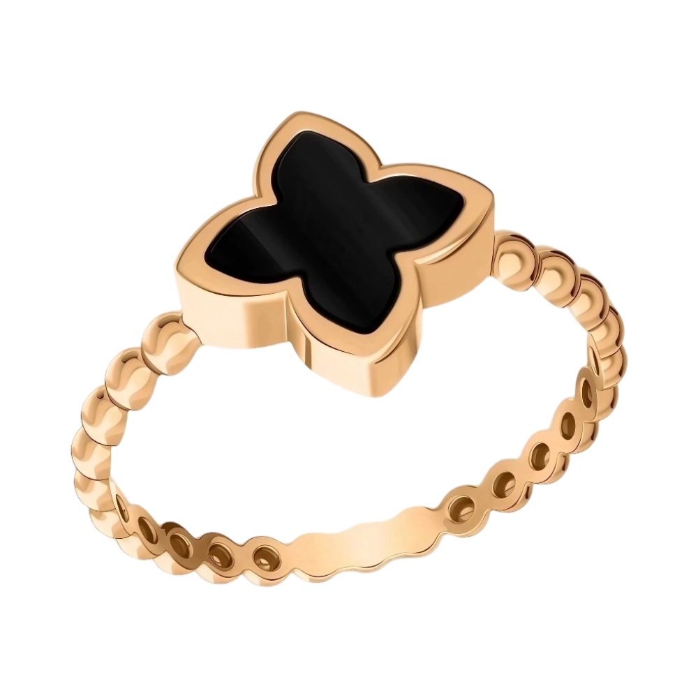 Кольцо из красного золота с керамикой Ювелирное изделие - Кольцо из красного золота с керамикой в магазине Best-Gold 155928