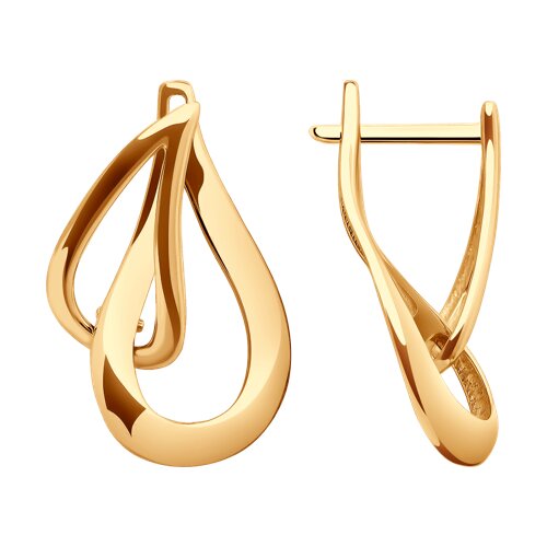 Серьги в красном золоте Ювелирное изделие - Серьги в красном золоте в магазине Best-Gold 134659