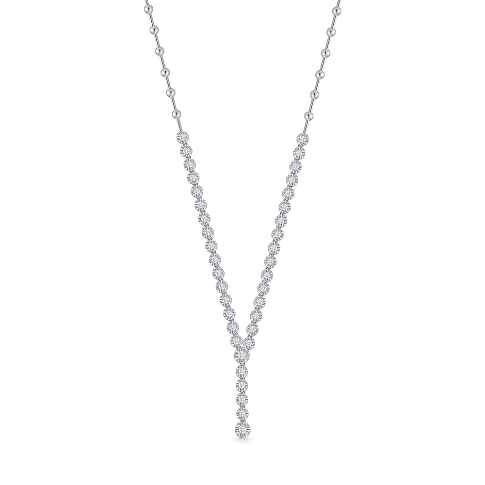 Ювелирное изделие - Колье из белого золота с бриллиантами в магазине Best-Gold 131445