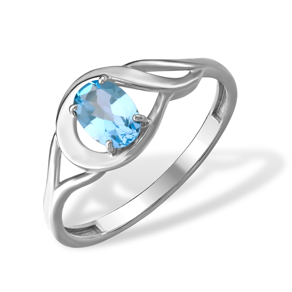 Кольцо из серебра с топазом Ювелирное изделие - Кольцо из серебра с топазом в магазине Best-Gold 127752