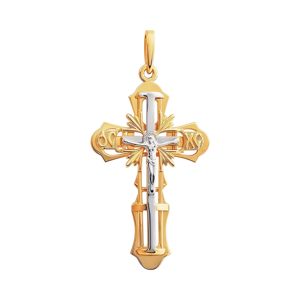 Крест из красного золота Ювелирное изделие - Крест из красного золота в магазине Best-Gold 155878