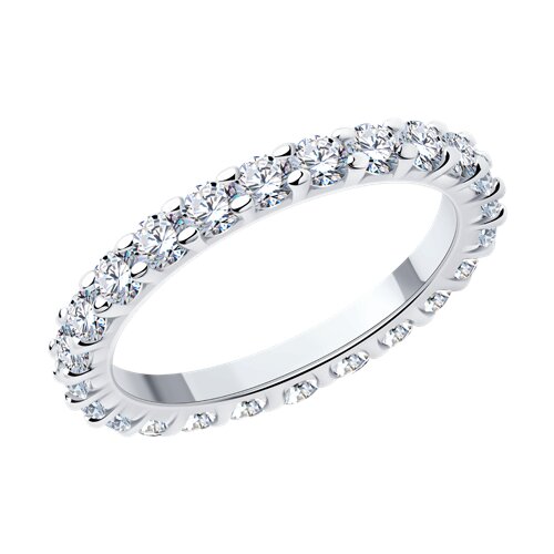 Кольцо из серебра с фианитами Ювелирное изделие - Кольцо из серебра с фианитами в магазине Best-Gold 080249