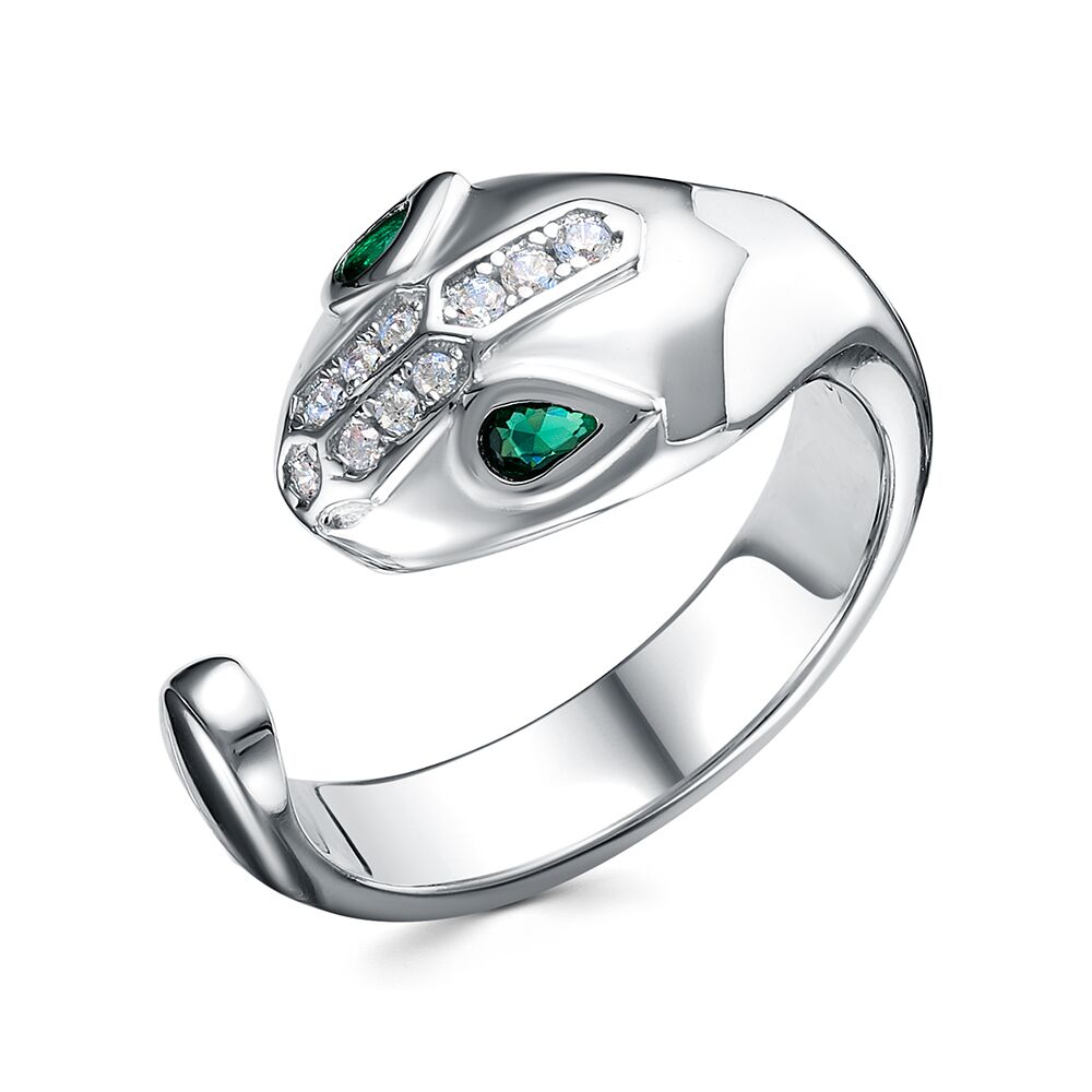 Кольцо из серебра с цирконами Ювелирное изделие - Кольцо из серебра с цирконами в магазине Best-Gold 142470