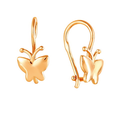 Серьги из красного золота Ювелирное изделие - Серьги из красного золота в магазине Best-Gold 141533