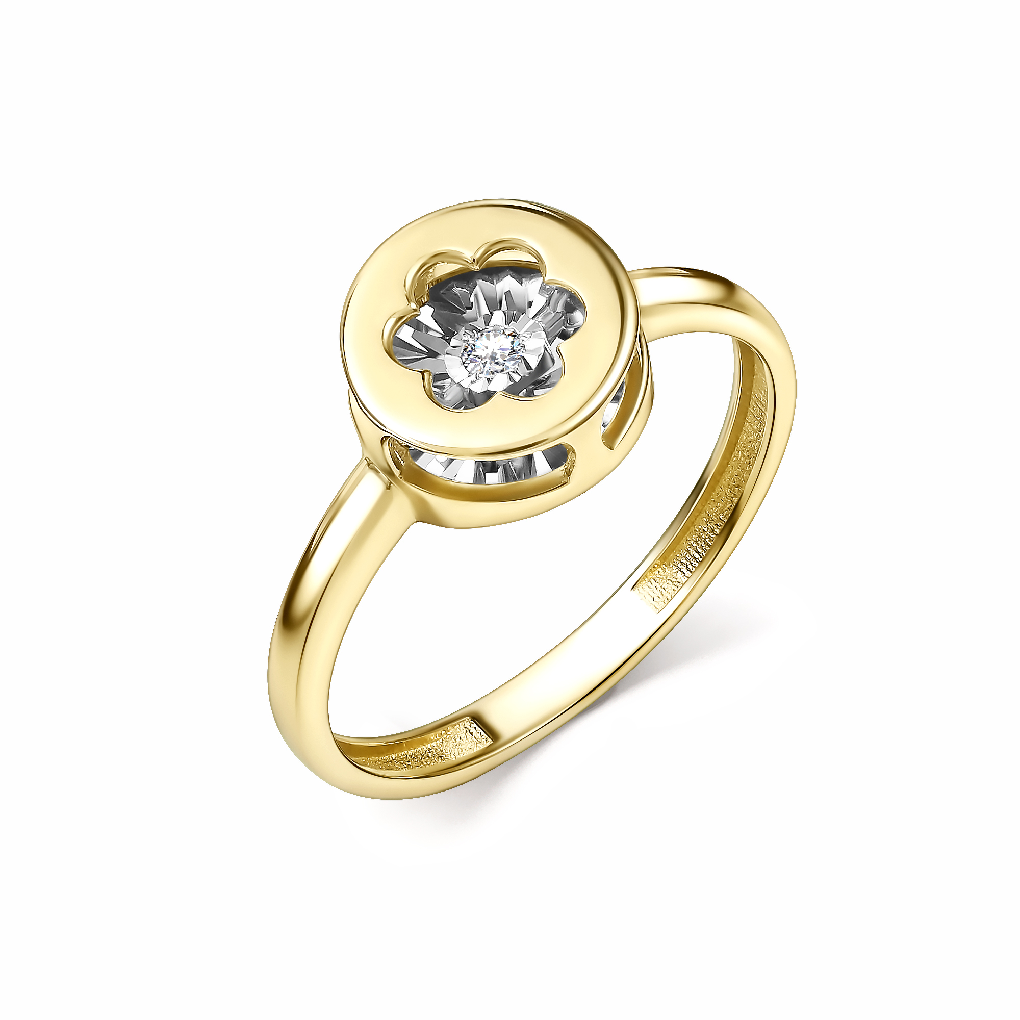 Кольцо из желтого золота с бриллиантами Ювелирное изделие - Кольцо из желтого золота с бриллиантами в магазине Best-Gold 140250