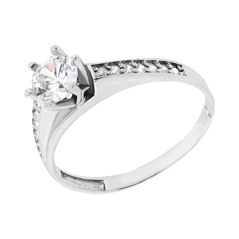 Ювелирное изделие - Кольцо из серебра  с фианитами в магазине Best-Gold 127180