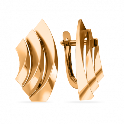 Серьги из красного золота Ювелирное изделие - Серьги из красного золота в магазине Best-Gold 101935
