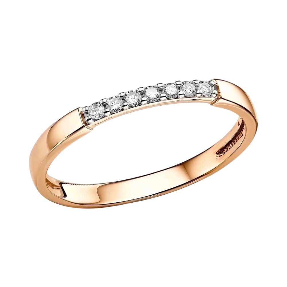 Ювелирное изделие - Кольцо из красного золота с бриллиантами в магазине Best-Gold 156069