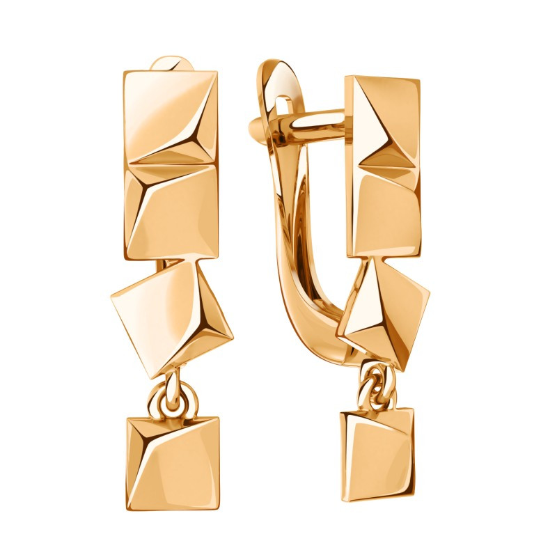 Серьги из красного золота Ювелирное изделие - Серьги из красного золота в магазине Best-Gold 030420