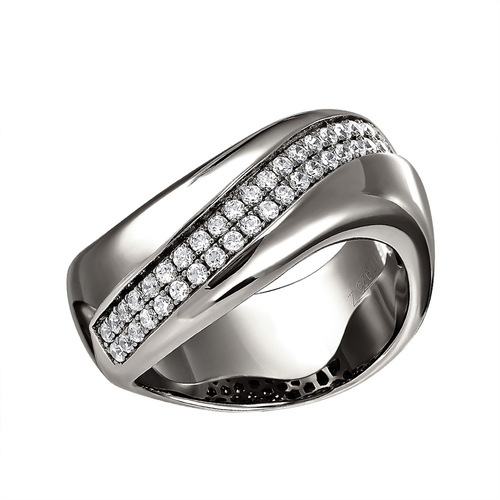 Ювелирное изделие - Кольцо из серебра с фианитами в магазине Best-Gold 003541