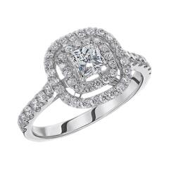 Ювелирное изделие - Кольцо из белого золота с бриллиантами в магазине Best-Gold 157845