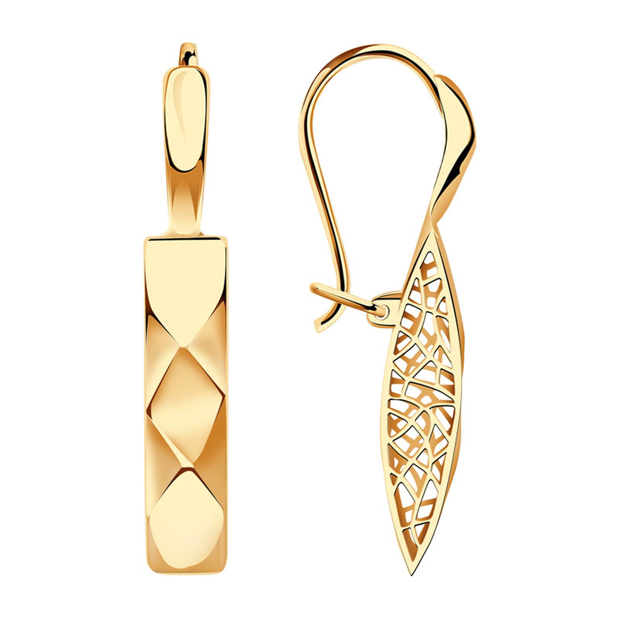 Серьги из красного золота Ювелирное изделие - Серьги из красного золота в магазине Best-Gold 109602