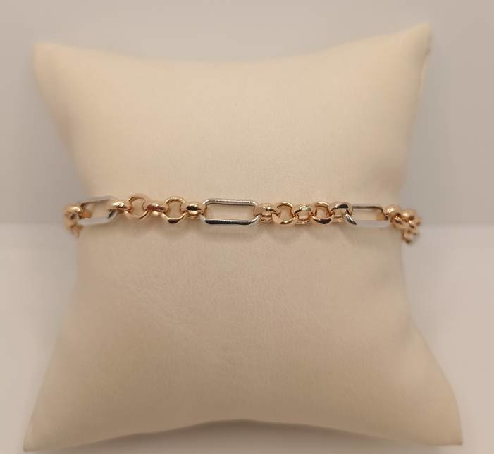 Браслет из комбинированного золота