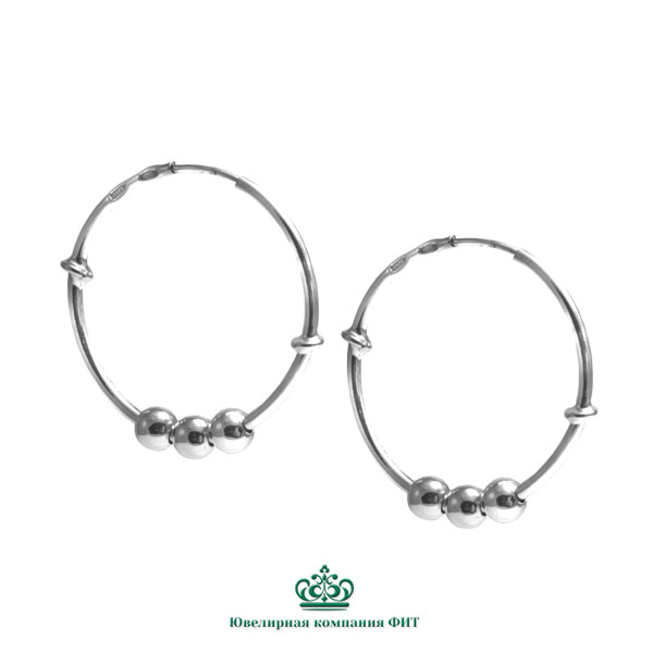 Серьги из серебра Ювелирное изделие - Серьги из серебра в магазине Best-Gold 153334