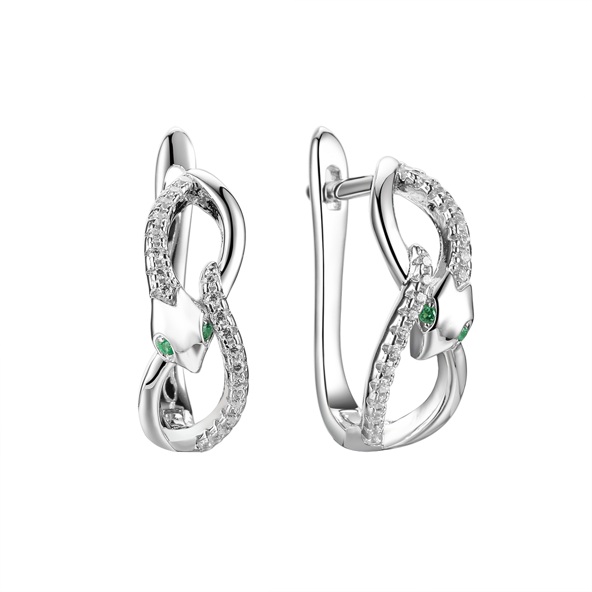 Серьги из серебра с нанокристаллом Ювелирное изделие - Серьги из серебра с нанокристаллом в магазине Best-Gold 147115