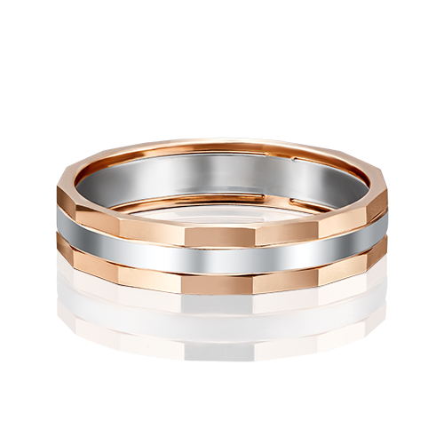 Обручальное кольцо из комбинированного золота Ювелирное изделие - Обручальное кольцо из комбинированного золота в магазине Best-Gold 108785