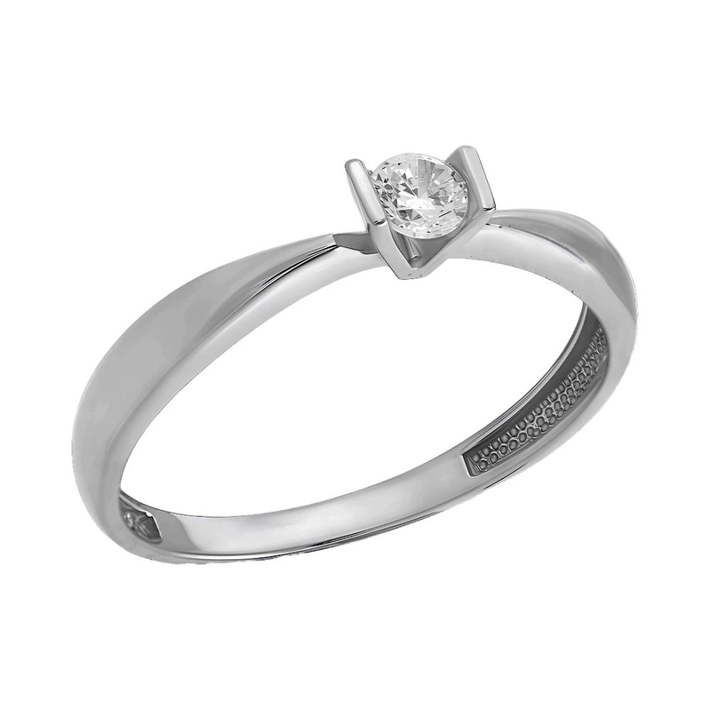 Кольцо из белого золота с фианитом Ювелирное изделие - Кольцо из белого золота с фианитом в магазине Best-Gold 146823