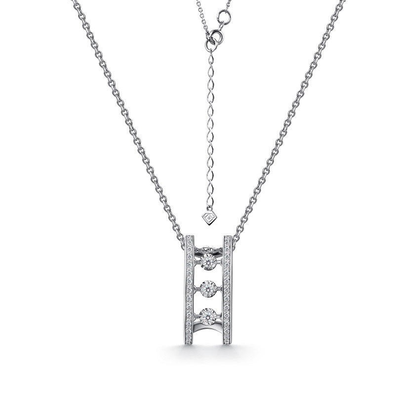 Колье из белого золота с бриллиантами Ювелирное изделие - Колье из белого золота с бриллиантами в магазине Best-Gold 155013