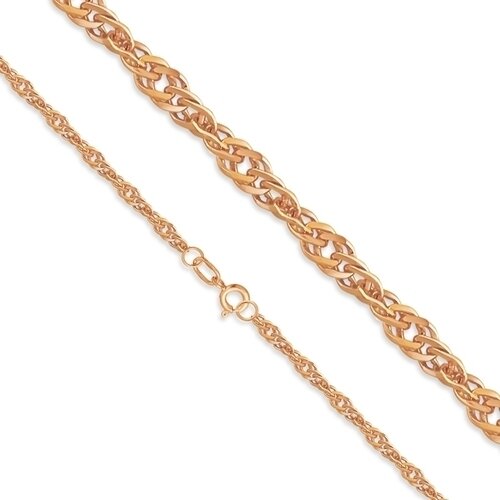 Цепь из красного золота, плетение Сингапур Ювелирное изделие - Цепь из красного золота, плетение Сингапур в магазине Best-Gold 098454