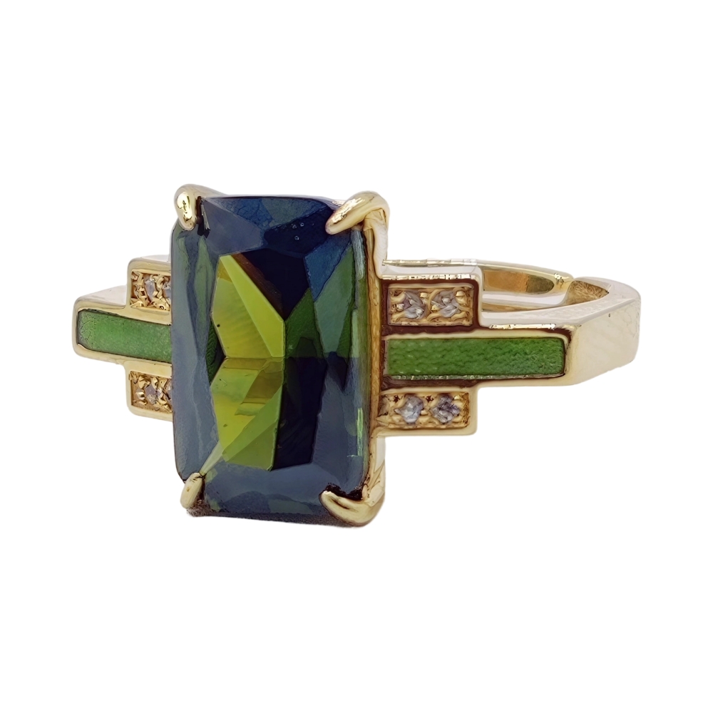 Бижутерное кольцо с фианитами Ювелирное изделие - Бижутерное кольцо с фианитами в магазине Best-Gold 148945