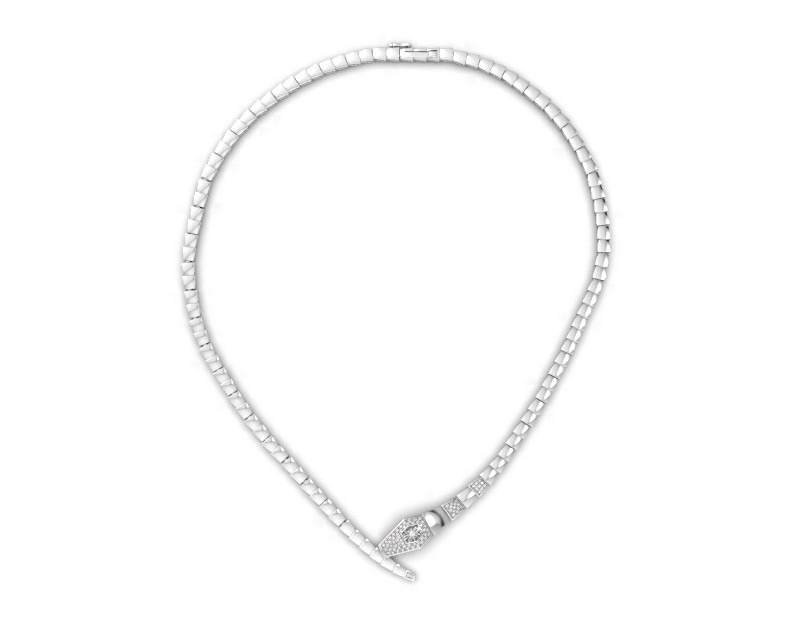 Ювелирное изделие - Колье из белого золота с бриллиантами в магазине Best-Gold 149162