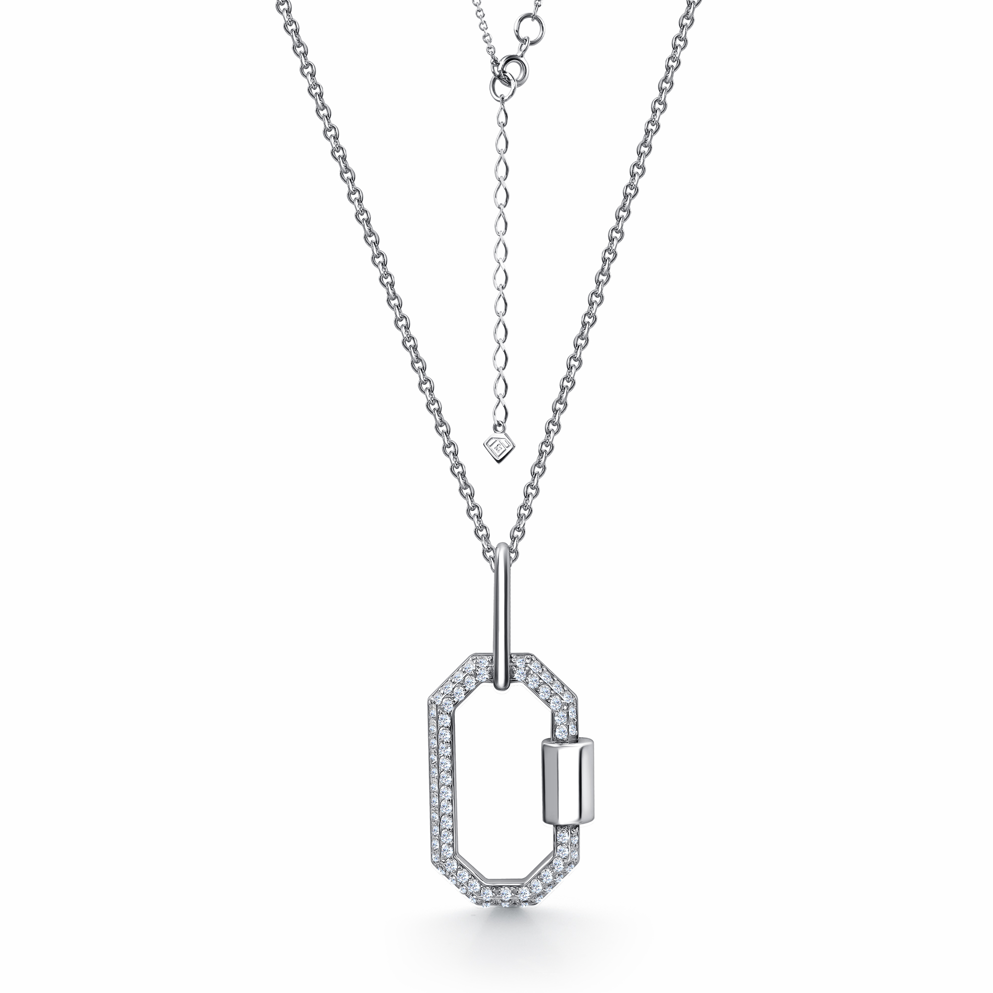 Колье в серебре с фианитами Ювелирное изделие - Колье в серебре с фианитами в магазине Best-Gold 147318