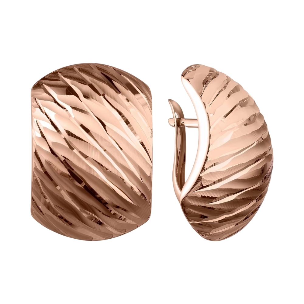 Серьги из красного золота Ювелирное изделие - Серьги из красного золота в магазине Best-Gold 022590