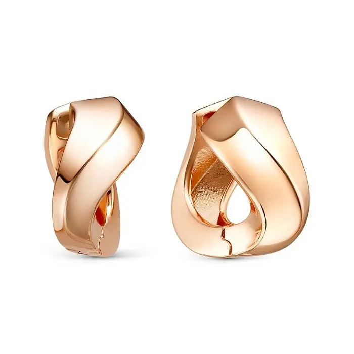 Серьги из красного золота