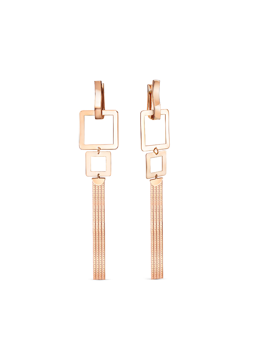 Ювелирное изделие - Серьги из красного золота в магазине Best-Gold 140982