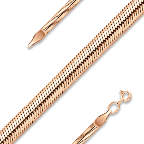 Цепь из красного золота, плетение Лента Ювелирное изделие - Цепь из красного золота, плетение Лента в магазине Best-Gold 029482