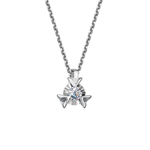 Ювелирное изделие - Колье из белого золота с бриллиантами в магазине Best-Gold 029157